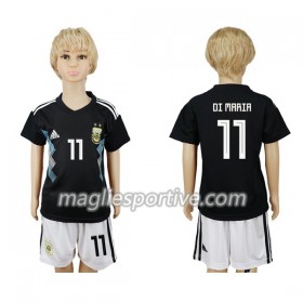 Completo Calcio Argentina Di Maria 11 Bambino Divisa Trasferta Mondiali 2018